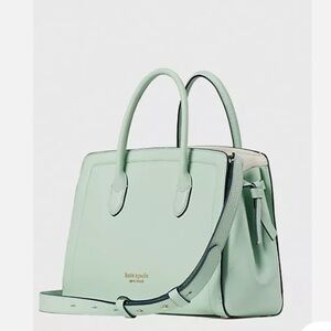 Kate Spade leather knott medium satchel bag